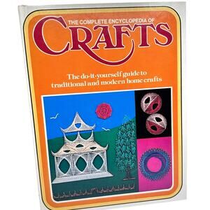 1970s The Complete Encyclopedia of Crafts Craft Guide kitschy retro arts